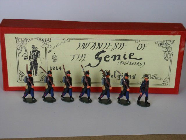 Wetthra Belgian Infantry: Post War. 7 pieces, with original box, condition very good, box very good