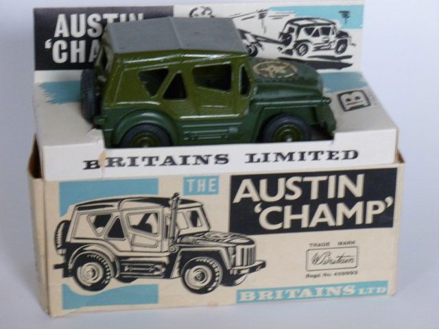 Britains Set #9760 Austin Champ Jeep: Post War. 1 piece, with original box, condition very good, box very good