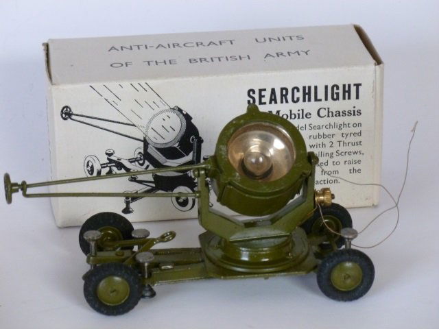 Britains Set #1718 Mobile Searchlight: Post War. 1 piece, with original box, condition very good, box very good
