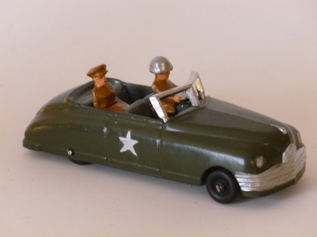 Dimestore, US Army Staff Car: Post War. 1 piece, unboxed, condition very good