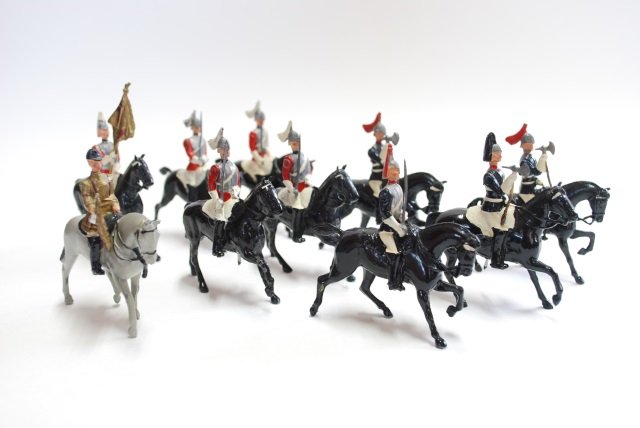 Britains from Set #2067 Sovereigns Escort: Post War. 10 pieces, unboxed, condition very good