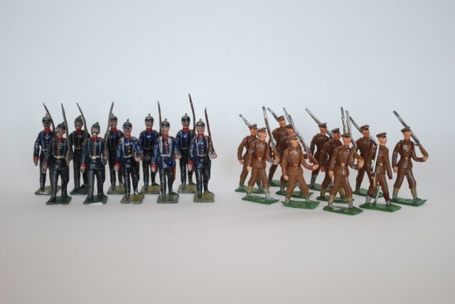 Heyde Austrian Troops and Khaki Infantry: Pre-War. 20 pieces, unboxed, condition very good