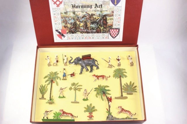 Horning Art Bob Horning Tiger Hunt: Heyde Like Tied In Box Excellent Condition 20 Pieces.