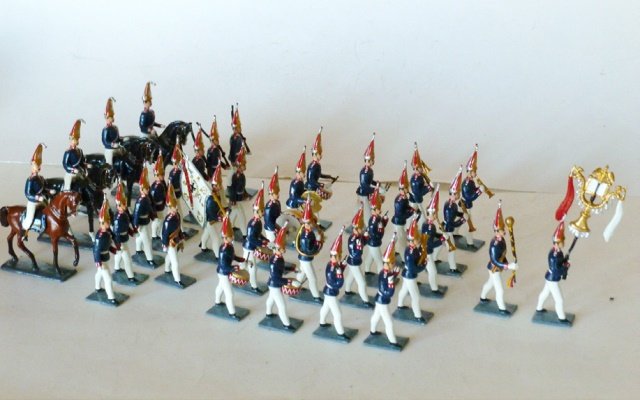 Maker unknown. Prussian Hessians: Prussian Hessian Display. 35 pieces. Unboxed. Condition Excellent.
