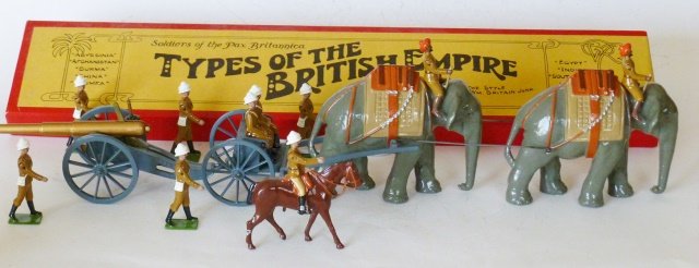 Wm Hocker Indian Army Elephant Battery: With original box. 12 pieces. Condition Excellent. Box Excellent.