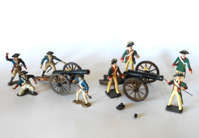 Maker Unknown American War of Independence: Artillery. Post War. 10 pieces. Condition very good. Unboxed.