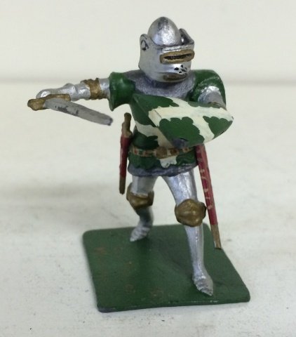 Courtenay- Sir Thomas Wettenhale #14: With moveable visor. Signed on base 'Made in England by R Courtenay 14.' 1 Piece. Post War. Condition Excellent.