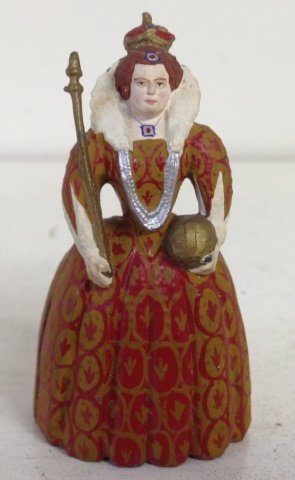 Courtenay- Queen Elizabeth I: With scepter and orb. Beautiful facial details. 1 Piece. Pre War. Condition Excellent.