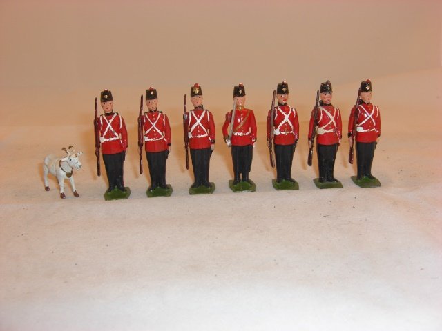 Britains from #2148 Fort Henry Guards: Britains from #2148 Fort Henry Guards; condition excellent; 8 pieces; post war.