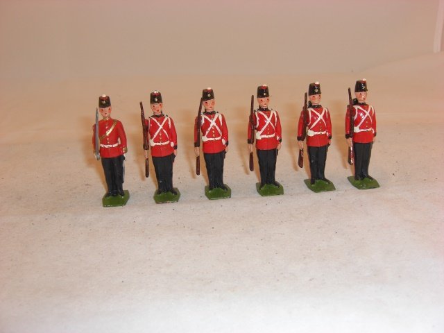 Britains from #2148 Fort Henry Guard: Britains from #2148 Fort Henry Guard; condition excellent; 6 pieces; post war.