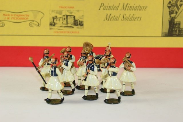 Colchester Castle The Thin Red Line: Greek Evzone Band 1900 With Box 10 pieces.