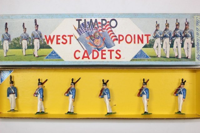 Timpo West Point Cadets: #701 Marching Shoulder Arms Near Mint With Box 6 Pieces.