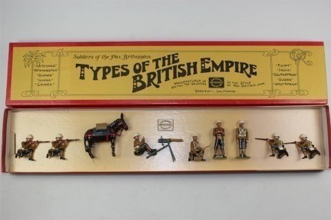 Wm Hocker K.O.S.B. Maxim Gun Detatchment: #3 Dismounted Cavalry Excellent Condition With Box 9 Pieces.