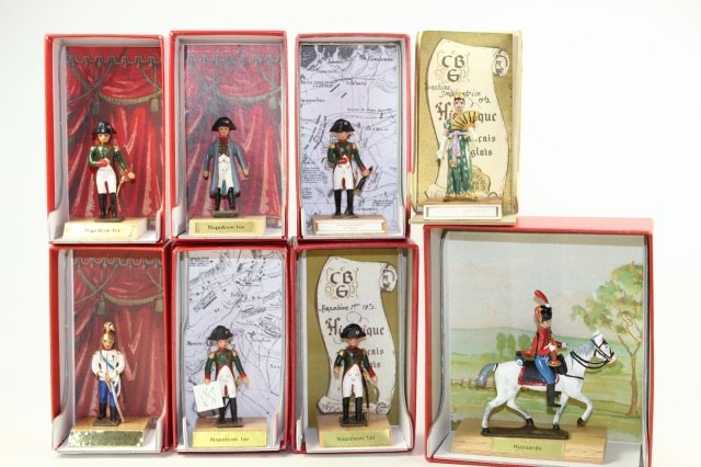 C.B.G. Mignot: Napoleon, Kaiser Guillaume II, Josephine, Imperial Hussards Excellent Condition With Box.