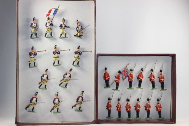 Pottsdammer: English Guard and French Old Guard Heyde Like Excellent Condition Tied in Box 24 Pieces.