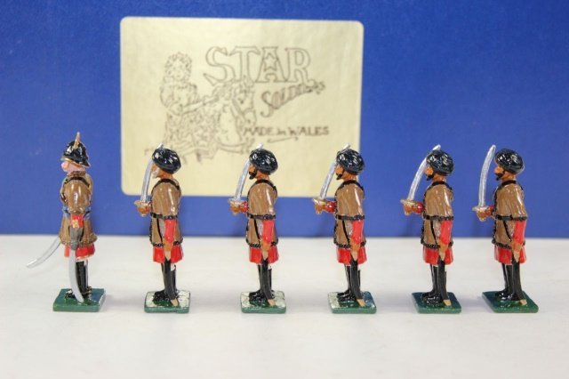 Star Soldiers Probyn?s Horse: #14 With Officer Excellent Condition With Box 6 Pieces.