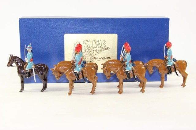 Star Soldiers Fane?s Horse 1860: #24 And #24A Mounted With Officer Excellent Condition With Box 6 Pieces.