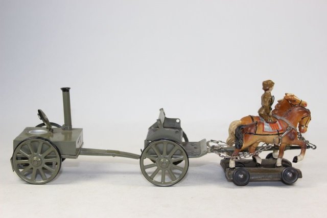 Lineol Field Kitchen: Horse Drawn Near Mint 5 Pieces.