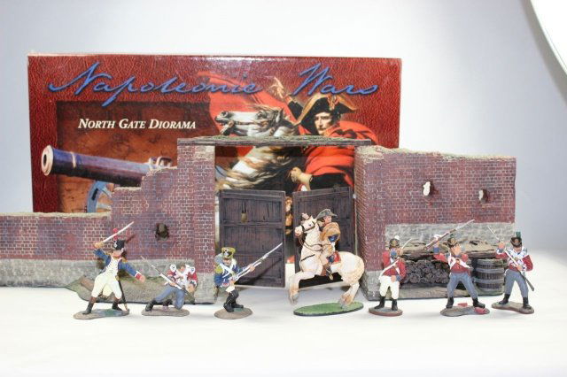 Wm Britains Diorama: NW-1 #00148 Northgate Ertl Collectibles Excellent Condition With Box 8 Pieces.