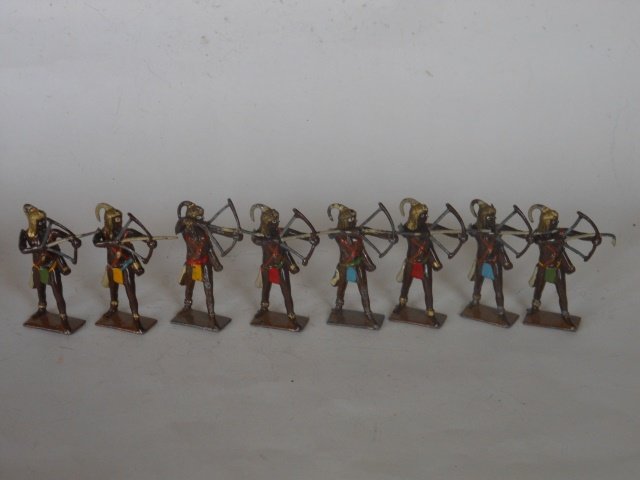 Britains Set #202 Togoland Warriors: Post War. Unboxed. 8 Pieces. Condition Very Good.