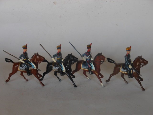 Britains Set #217 Argentine Cavalry: Post War. Unboxed. 4 Pieces. Condition Very Good.