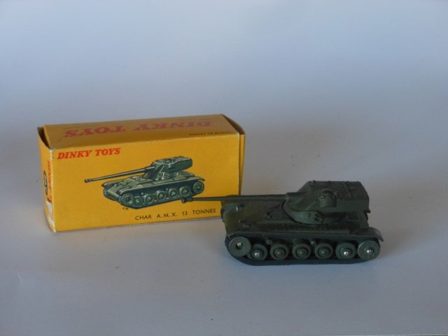 Dinky Set #80c Char A.M.X.13 Tonnes: French Dinky with original box. Condition excellent. Box excellent.