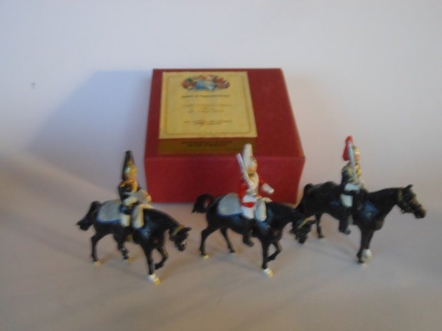 H. M. of G.B. Household Cavalry: 3 pieces with original boxes. Condition excellent. Boxes excellent.