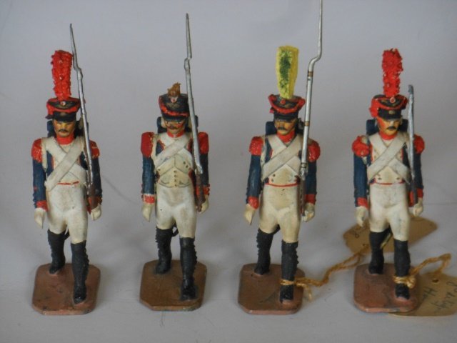 Ballada Napoleonic Troops: 4 pieces. Post War. Unboxed. Condition very good.