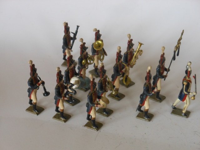 Mignot Napoleonic Band: 13 pieces. Post War. Unboxed. Condition very good.