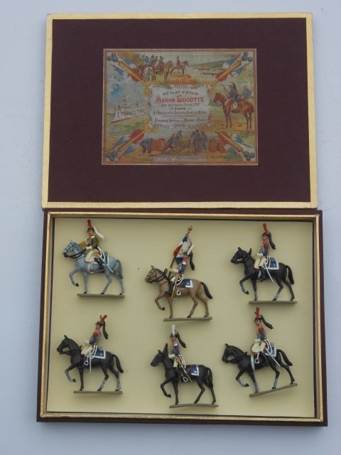 Maison Lucotte Cuirassiers: Post War with Original Box.6 Pieces. Condition Excellent. Box Excellent.