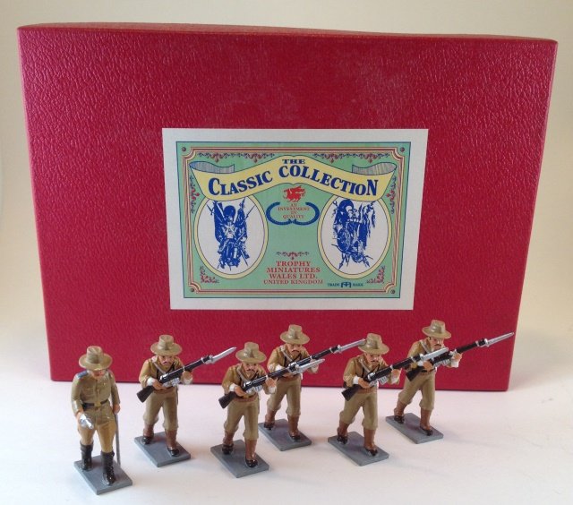 Trophy Boxer Rebellion USA Infantry #BS31V: 6 pieces. Condition Excellent. Box Excellent.