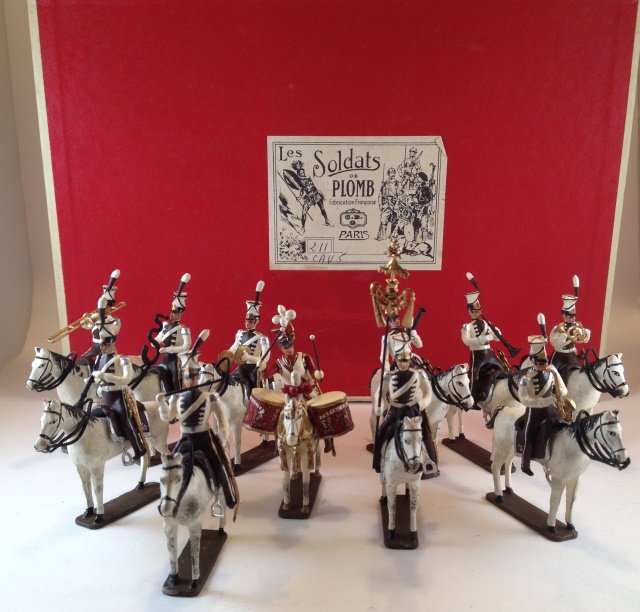 Mignot Band Of The Polish Lancers: 11 pieces. Condition Excellent. Box Excellent. Post War.