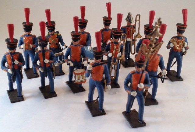 Mignot Marine Band: 14 pieces. Condition Excellent. No Box. Post War.