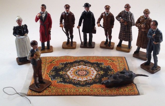 I.R. Set Sherlock Holmes Group: 11 pieces. Condition Excellent. No Box.