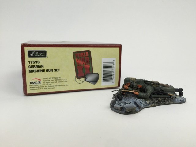 W Britain German Machine Gun Set #17593: World War II. With original box. 1 piece. Condition Excellent.