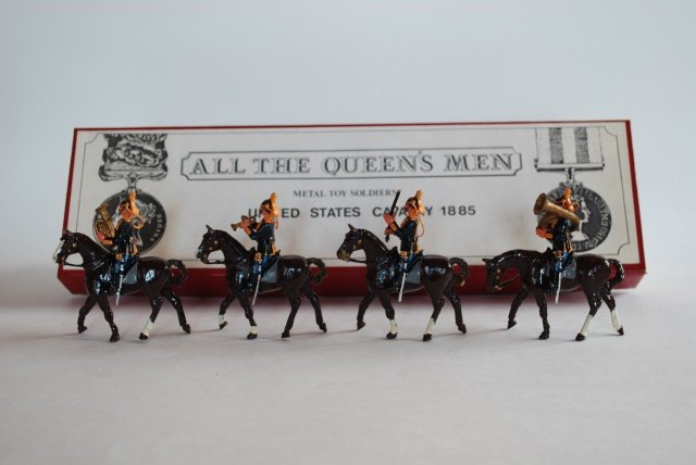 All the Queens Men, U.S. Cavalry Band: 1885. 4 pieces with original box. Condition excellent.