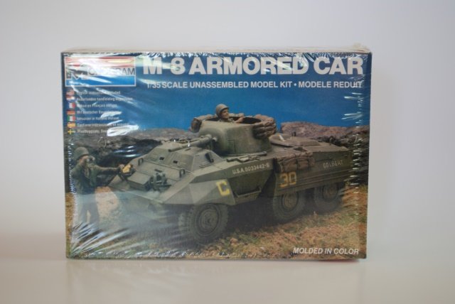 Monogram, M8 Armored Car: Kit. In original box, still sealed in.