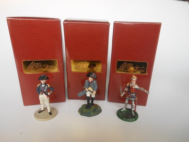 Britains Set #41127 Nelson at Trafalgar: Set #40408 Napoleon, Collectors Club. Set #40343 Henry V. All three sets in original boxes. Condition mint.