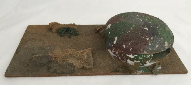 Britains Set #1864 Concrete Pillbox: Pre War. Unboxed. Very Rare. Measures 6 inches by 12 inches. Condition very good.