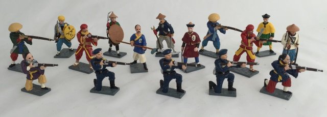 Trophy Boxer Rebellion: Post War. Unboxed. 16 pieces. Condition figures excellent.