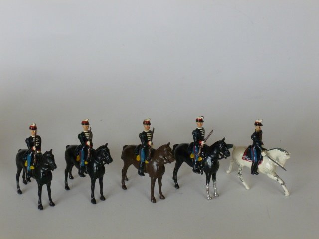 Britains Set #190 Belgian Cavalry: Post War. 5 pieces. Unboxed. Condition excellent.