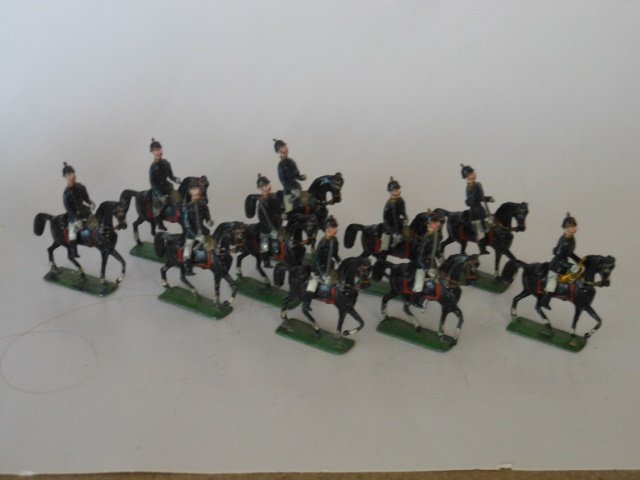 Prussian Cavalry: 10 pieces. Unboxed. Condition very good.