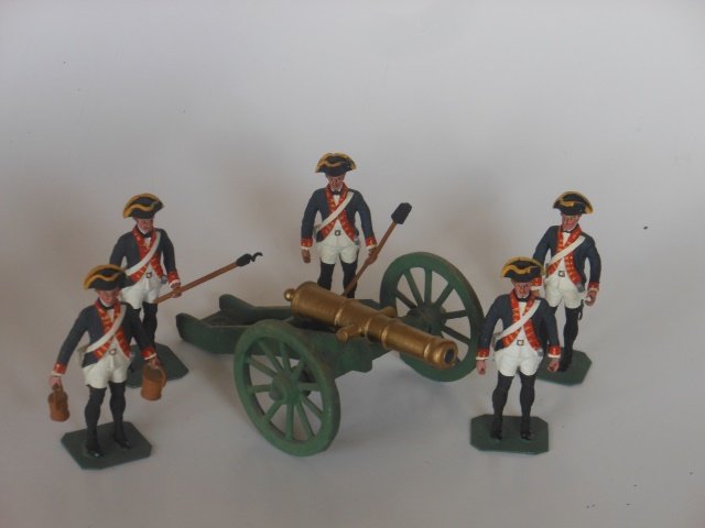 Stadden American Army Gun Team: with a gun. 6 pieces. Condition excellent.