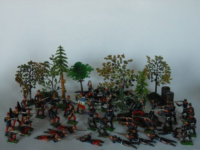 Heyde French Prussian War: 45 pieces. Pre-War. Unboxed. Condition very good.