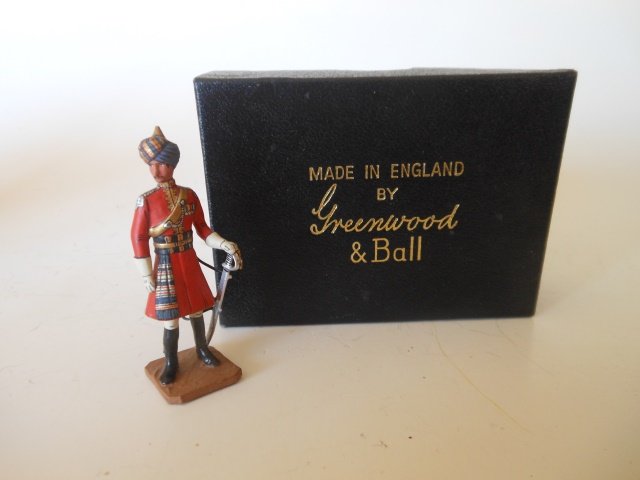 Greenwood and Ball 3rd Indian Cavalry: officer. One piece with original box. Condition excellent. Box excellent.