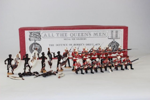 All The Queens MenTB210, TB209 x3: The Defense of Rourke’s Drift 1879 24th Regiment of The Foot (Weapons detached but present) Very Good - Excellent Condition With Boxes 28 Pieces