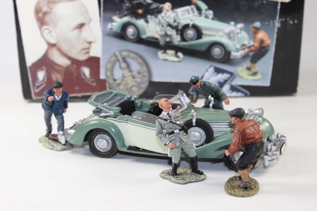 King And Country The Assassination Of Heydrich: Flat Finish Excellent With Box 5 Pieces