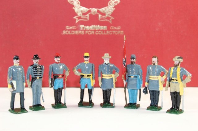 Tradition Set No. 41 Robert Lee & Generals: Map (table not assembled) Excellent Condition With Box 8 Pieces