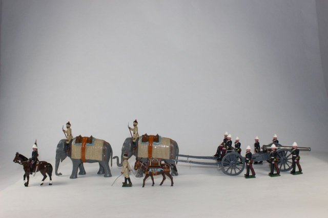 Tradition Royal Artillery Elephant Battery No 59: X2 India 1890 Excellent With Boxes 18 Pieces