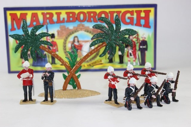 Marlborough M15 and M16 British Infantry: Officers Sudan 1880 and Sudan 1880’s Excellent Condition With Box 9 Pieces